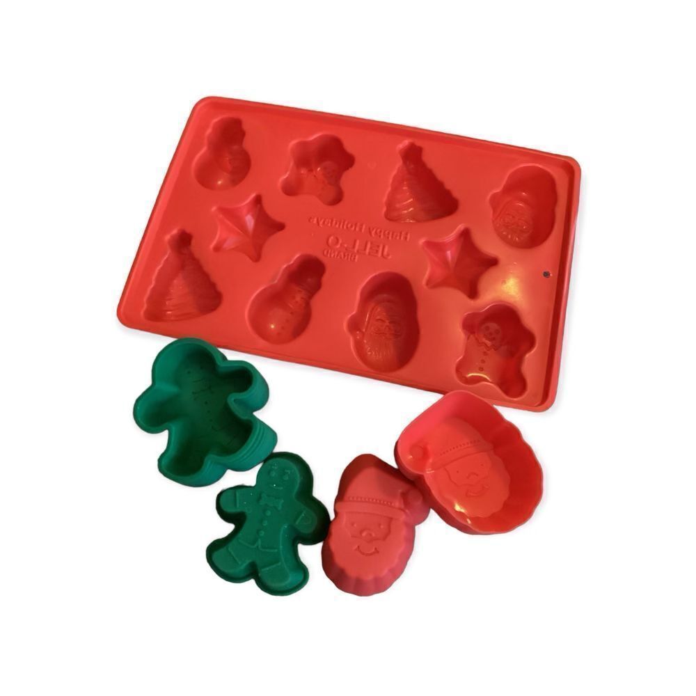 Silicone Santa And Gingerbread Men Molds